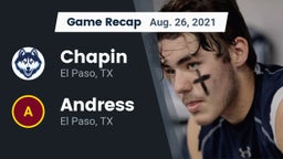 Recap: Chapin  vs. Andress  2021