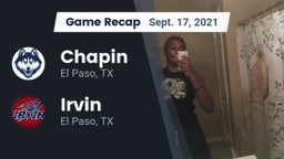 Recap: Chapin  vs. Irvin  2021