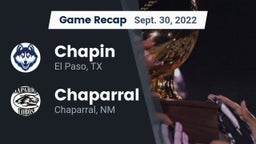 Recap: Chapin  vs. Chaparral  2022