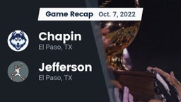 Recap: Chapin  vs. Jefferson  2022