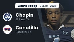 Recap: Chapin  vs. Canutillo  2022