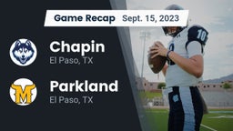 Recap: Chapin  vs. Parkland  2023