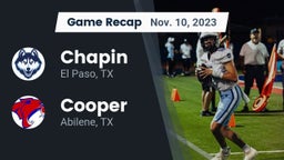 Recap: Chapin  vs. Cooper  2023