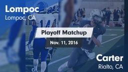 Matchup: Lompoc  vs. Carter  2016