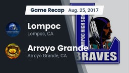 Recap: Lompoc  vs. Arroyo Grande  2017