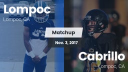 Matchup: Lompoc  vs. Cabrillo  2017