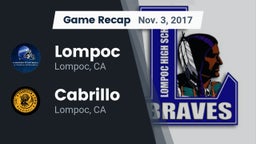 Recap: Lompoc  vs. Cabrillo  2017