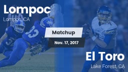 Matchup: Lompoc  vs. El Toro  2017