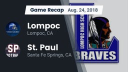 Recap: Lompoc  vs. St. Paul  2018