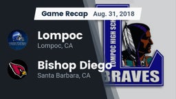 Recap: Lompoc  vs. Bishop Diego  2018