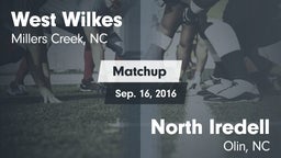 Matchup: West Wilkes High vs. North Iredell  2016