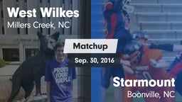 Matchup: West Wilkes High vs. Starmount  2016