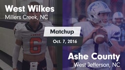 Matchup: West Wilkes High vs. Ashe County  2016