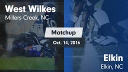 Matchup: West Wilkes High vs. Elkin  2016