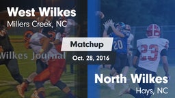 Matchup: West Wilkes High vs. North Wilkes  2016