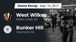 Recap: West Wilkes  vs. Bunker Hill  2017