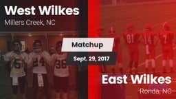 Matchup: West Wilkes High vs. East Wilkes  2017