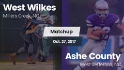 Matchup: West Wilkes High vs. Ashe County  2017