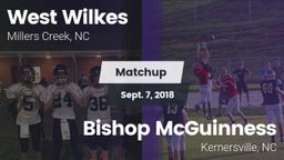 Matchup: West Wilkes High vs. Bishop McGuinness  2018