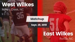 Matchup: West Wilkes High vs. East Wilkes  2018