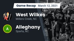 Recap: West Wilkes  vs. Alleghany  2021