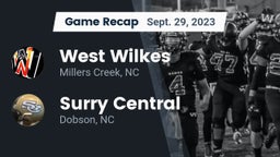 Recap: West Wilkes  vs. Surry Central  2023