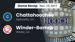 Recap: Chattahoochee  vs. Winder-Barrow  2017