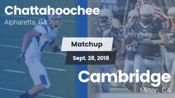 Matchup: Chattahoochee High vs. Cambridge  2018