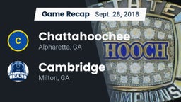 Recap: Chattahoochee  vs. Cambridge  2018