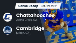 Recap: Chattahoochee  vs. Cambridge  2021