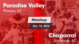 Matchup: Paradise Valley vs. Chaparral  2016