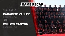 Recap: Paradise Valley  vs. Willow Canyon  2017