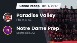 Recap: Paradise Valley  vs. Notre Dame Prep  2017
