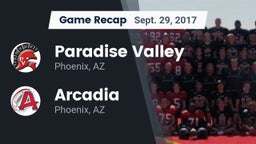 Recap: Paradise Valley  vs. Arcadia  2017