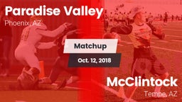 Matchup: Paradise Valley vs. McClintock  2018