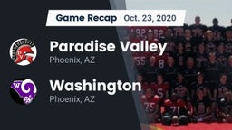 Recap: Paradise Valley  vs. Washington  2020