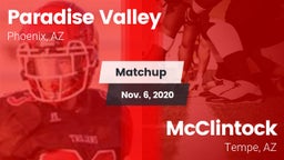 Matchup: Paradise Valley vs. McClintock  2020