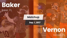 Matchup: Baker  vs. Vernon  2017