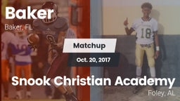 Matchup: Baker  vs. Snook Christian Academy 2017