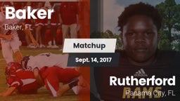 Matchup: Baker  vs. Rutherford  2017
