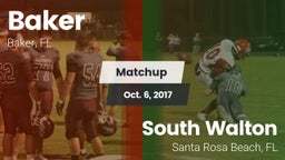 Matchup: Baker  vs. South Walton  2017