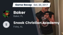 Recap: Baker  vs. Snook Christian Academy 2017