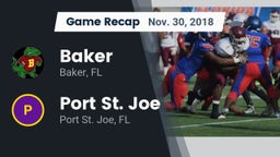 Recap: Baker  vs. Port St. Joe  2018