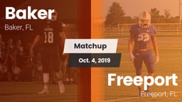Matchup: Baker  vs. Freeport  2019
