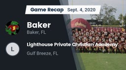 Recap: Baker  vs. Lighthouse Private Christian Academy 2020