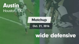 Matchup: Austin  vs. wide defensive 2016