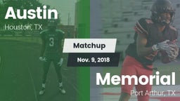 Matchup: Austin  vs. Memorial  2018