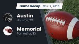 Recap: Austin  vs. Memorial  2018