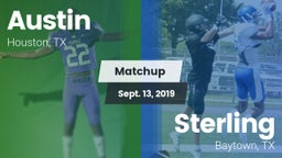 Matchup: Austin  vs. Sterling  2019