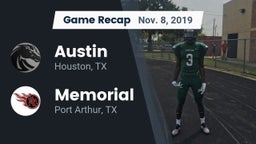 Recap: Austin  vs. Memorial  2019